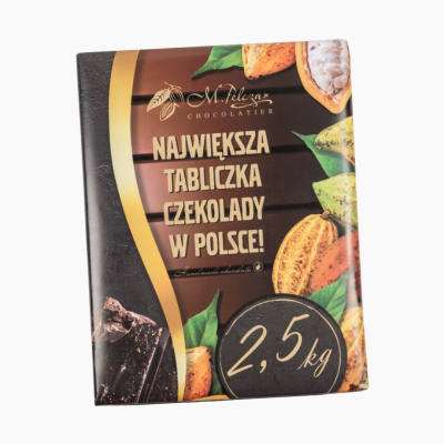 Największa tabliczka czekolady w Polsce 2,5 KG białej czekolady